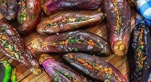 ترشی بادمجان شکم پر